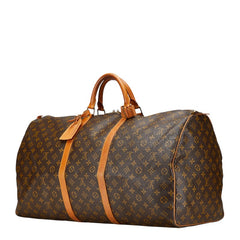 ルイ ヴィトン モノグラム キーポル60 ボストンバッグ トラベルバッグ M41422 ブラウン PVC レザー レディース LOUIS VUITTON 【中古】