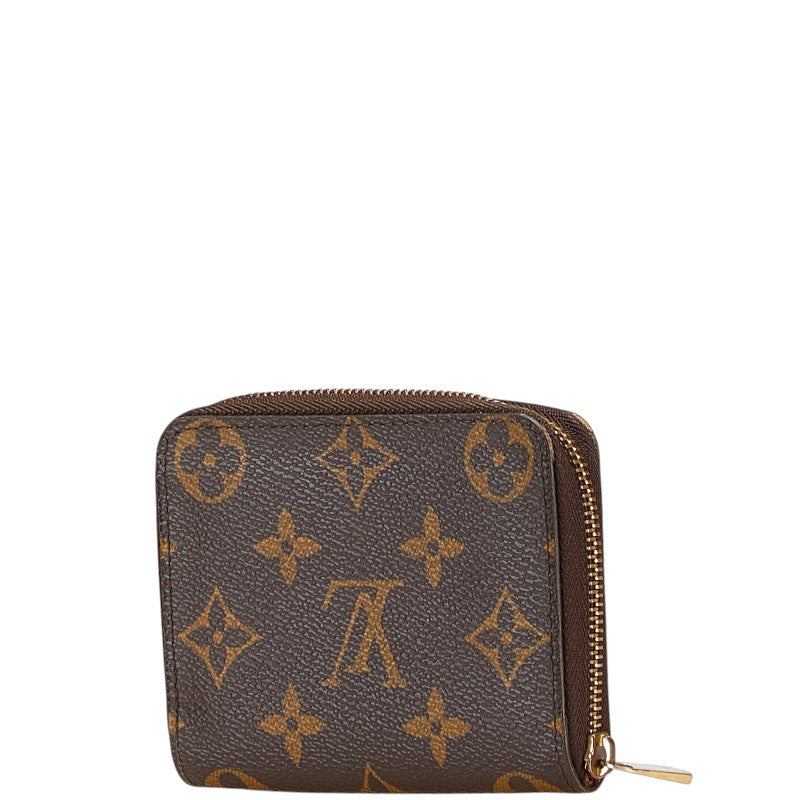 ルイ ヴィトン モノグラム ジッピー コインパース コインケース 小銭入れ M60067 ブラウン PVC レザー レディース LOUIS VUITTON 【中古】
