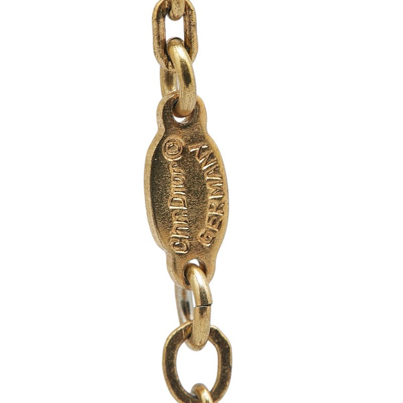 ディオール CDロゴ ネックレス ゴールド メッキ レディース Dior 【中古】