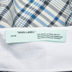 オフホワイト タータンチェック ワンピース ドレス サイズ：38 ホワイト マルチカラー コットン レディース OFF-WHITE 【中古】