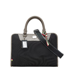 オロビアンコ ビジネスバッグ ショルダーバッグ 2WAY ブラック グレージュ ナイロン レザー メンズ Orobianco 【中古】