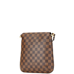 ルイ ヴィトン ダミエ ミュゼットサルサ ロング ショルダーバッグ N51300 ブラウン PVC レザー レディース LOUIS VUITTON 【中古】