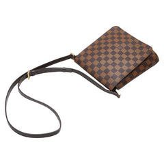 ルイ ヴィトン ダミエ ミュゼットサルサ ロング ショルダーバッグ N51300 ブラウン PVC レザー レディース LOUIS VUITTON 【中古】