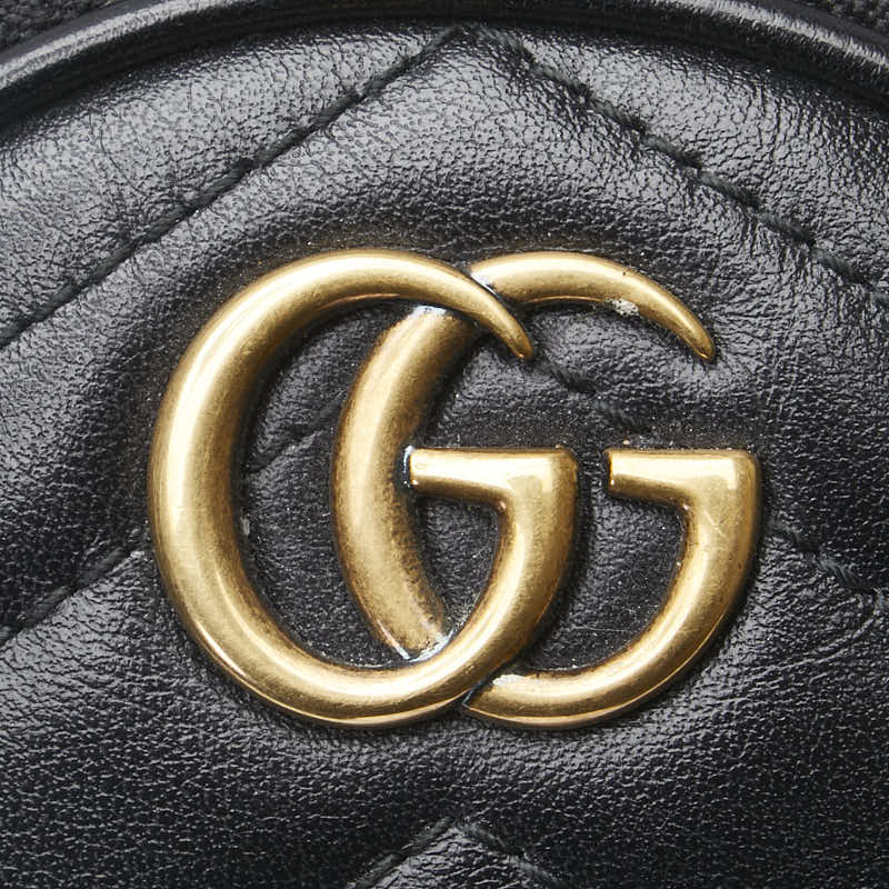グッチ GGマーモント ハート コインケース 575160 ブラック レザー レディース GUCCI 【中古】