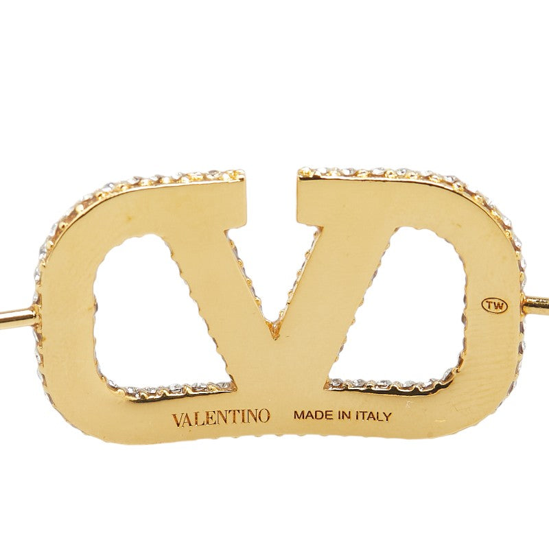 ヴァレンティノ Vロゴ カチューシャ ゴールド メッキ レディース VALENTINO 【中古】