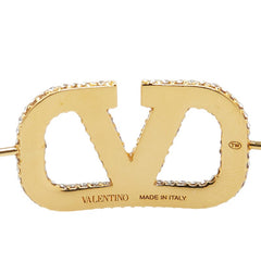 ヴァレンティノ Vロゴ カチューシャ ゴールド メッキ レディース VALENTINO 【中古】