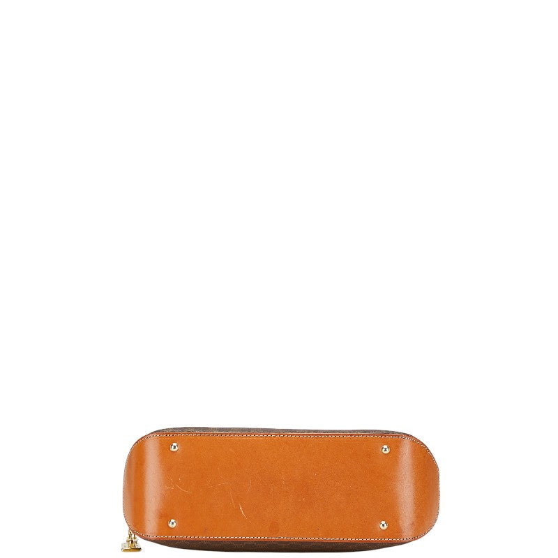 セリーヌ マカダム ハンドバッグ ショルダーバッグ 2WAY ブラウン PVC レザー レディース CELINE 【中古】