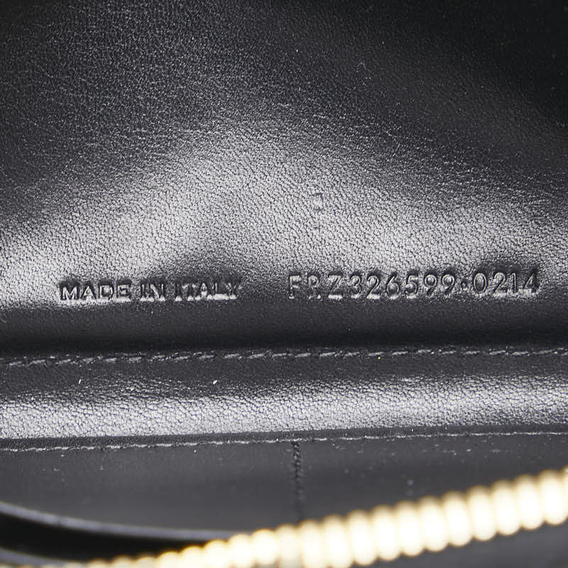 サンローラン ラウンドファスナー 長財布 326599 ブラック レザー レディース SAINT LAURENT 【中古】