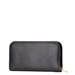 サンローラン ラウンドファスナー 長財布 326599 ブラック レザー レディース SAINT LAURENT 【中古】