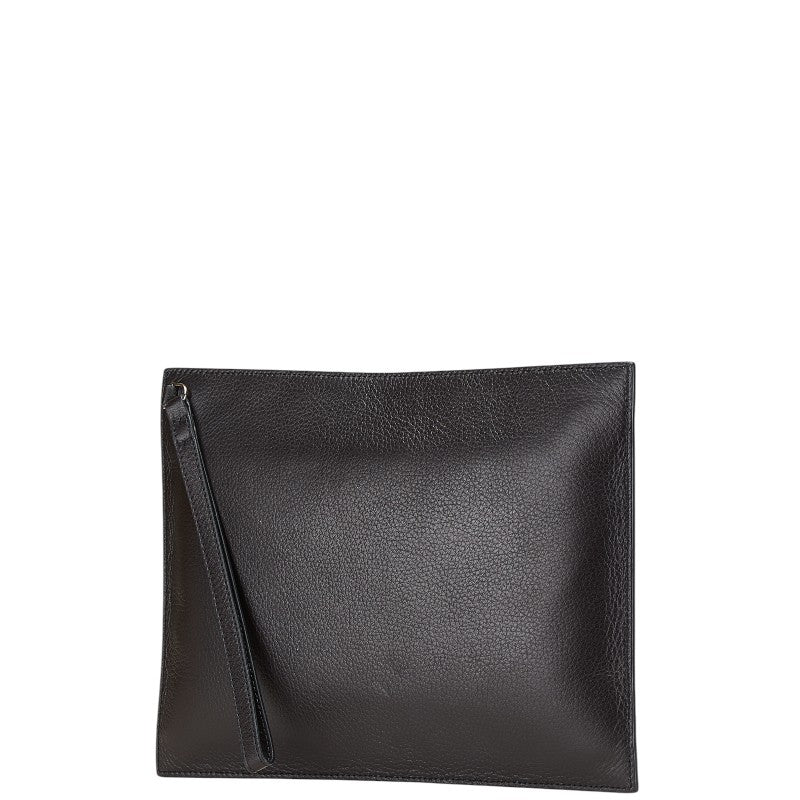 ジバンシー パンドラ スタッズ ビジュー クラッチバッグ ブラック シルバー レザー レディース Givenchy 【中古】