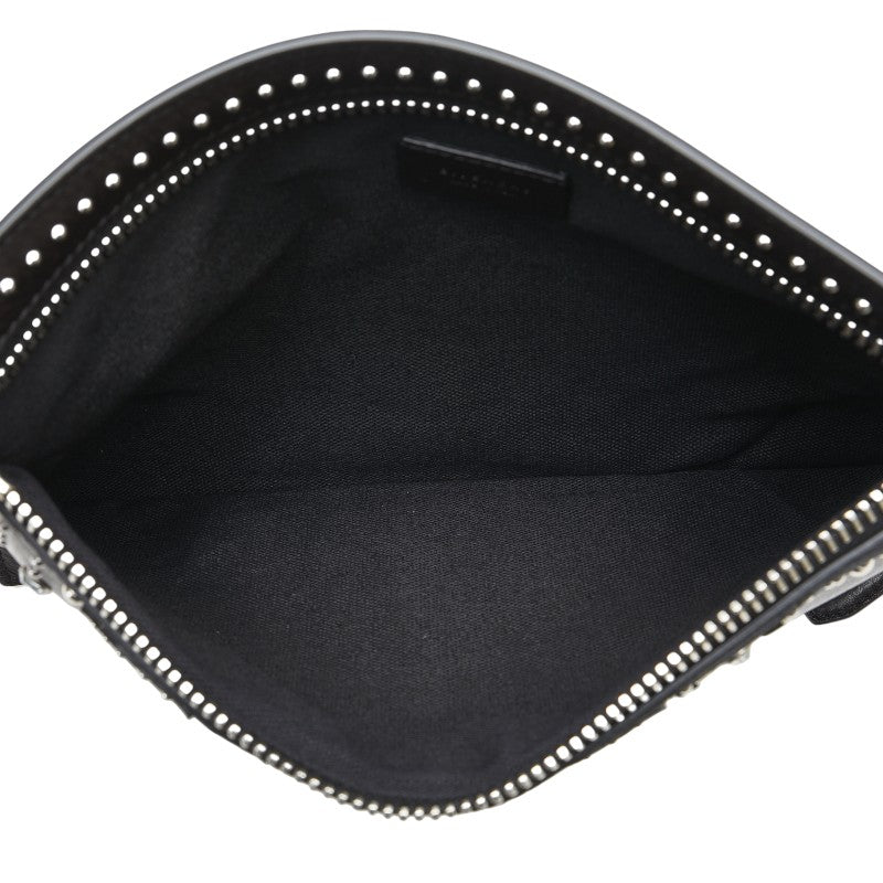 ジバンシー パンドラ スタッズ ビジュー クラッチバッグ ブラック シルバー レザー レディース Givenchy 【中古】