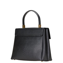 サルヴァトーレフェラガモ ガンチーニ ハンドバッグ ショルダーバッグ 2WAY AF-21 0290 ブラック レザー レディース Salvatore Ferragamo 【中古】