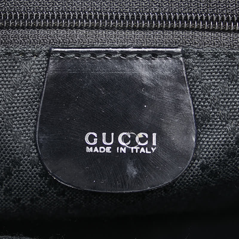 グッチ バンブー ハンドバッグ ショルダーバッグ 2WAY 002.1364.0439 ブラック ブラウン ナイロン レザー レディース GUCCI 【中古】