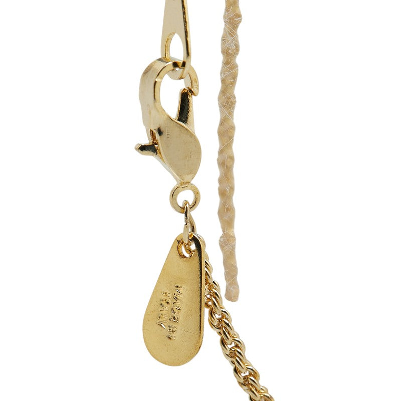 ヴァレンティノ Vロゴ ネックレス ゴールド メッキ レディース VALENTINO 【中古】