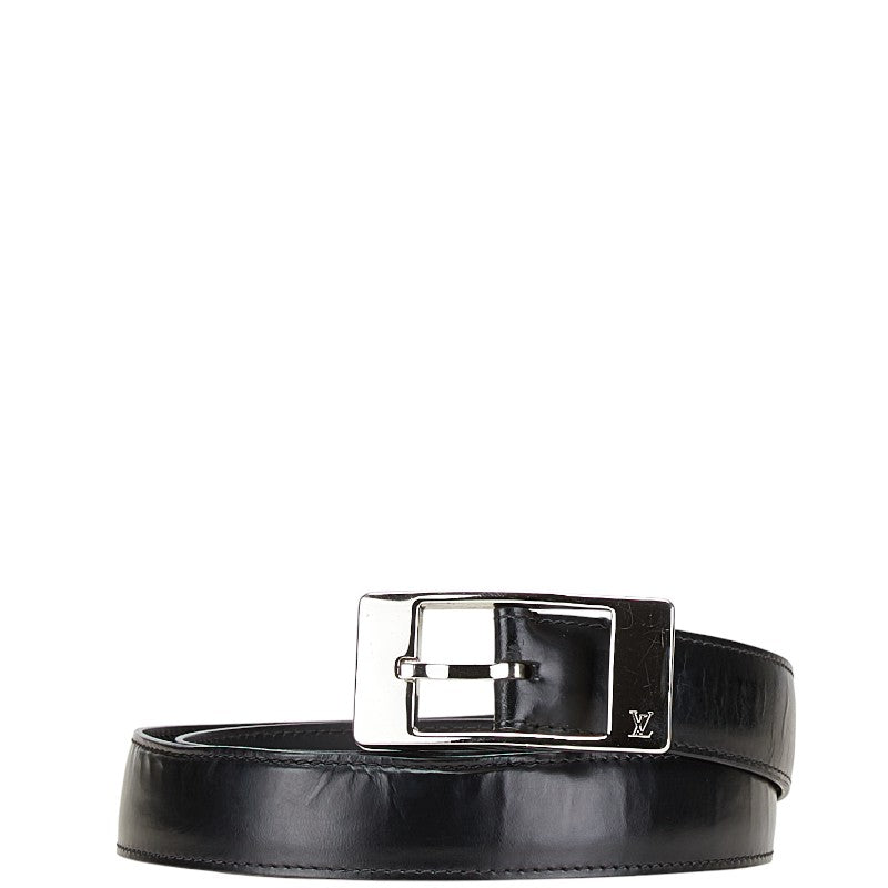 ルイ ヴィトン サンチュール ミラージュ ベルト 90/36 M9831 ブラック シルバー レザー メンズ LOUIS VUITTON 【中古】