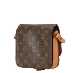 ルイ ヴィトン モノグラム ミニ カルトシエール 斜め掛け ショルダーバッグ M51254 ブラウン PVC レザー レディース LOUIS VUITTON 【中古】