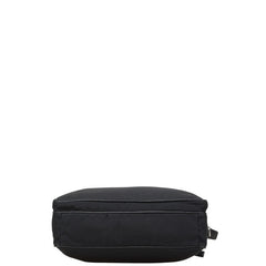 プラダ 三角ロゴプレート トートバッグ ショルダーバッグ 2WAY 2VG033 ブラック ナイロン レザー レディース PRADA 【中古】