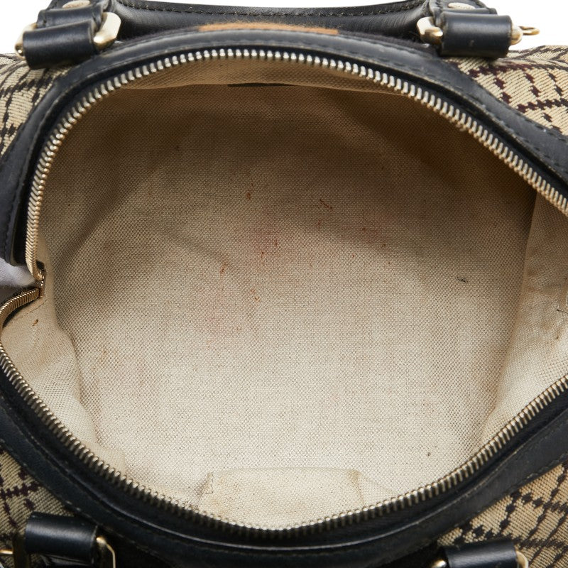 グッチ ディアマンテ ミニボストンバッグ ハンドバッグ 269876 ベージュ マルチカラー キャンバス レザー レディース GUCCI 【中古】