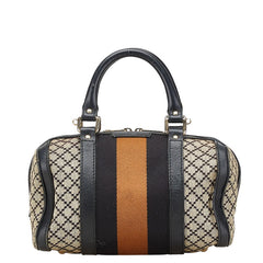 グッチ ディアマンテ ミニボストンバッグ ハンドバッグ 269876 ベージュ マルチカラー キャンバス レザー レディース GUCCI 【中古】