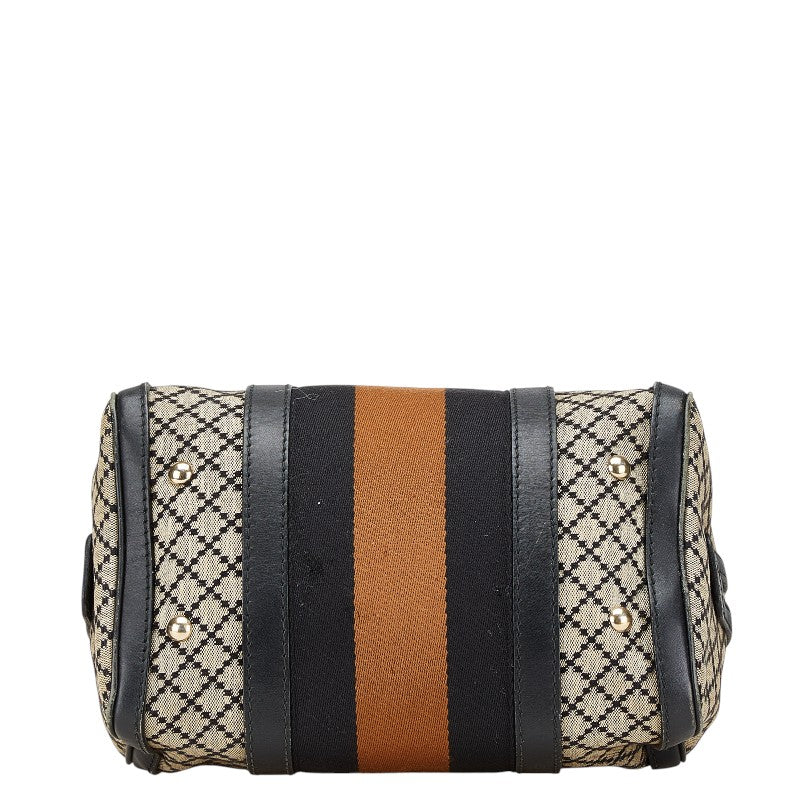 グッチ ディアマンテ ミニボストンバッグ ハンドバッグ 269876 ベージュ マルチカラー キャンバス レザー レディース GUCCI 【中古】