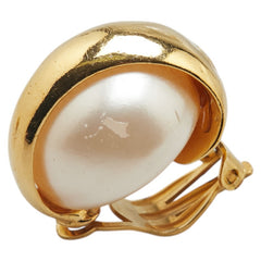 シャネル ヴィンテージ ココマーク イヤリング ゴールド メッキ フェイクパール レディース CHANEL 【中古】