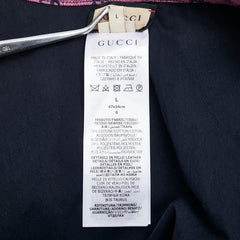 グッチ GGキャンバス ドッグウェア ペット用品 サイズ：L 695730 ピンク ネイビー キャンバス レザー レディース GUCCI 【中古】