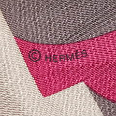 エルメス ツイリー キャピタルズ スカーフ パープル マルチカラー シルク レディース HERMES 【中古】