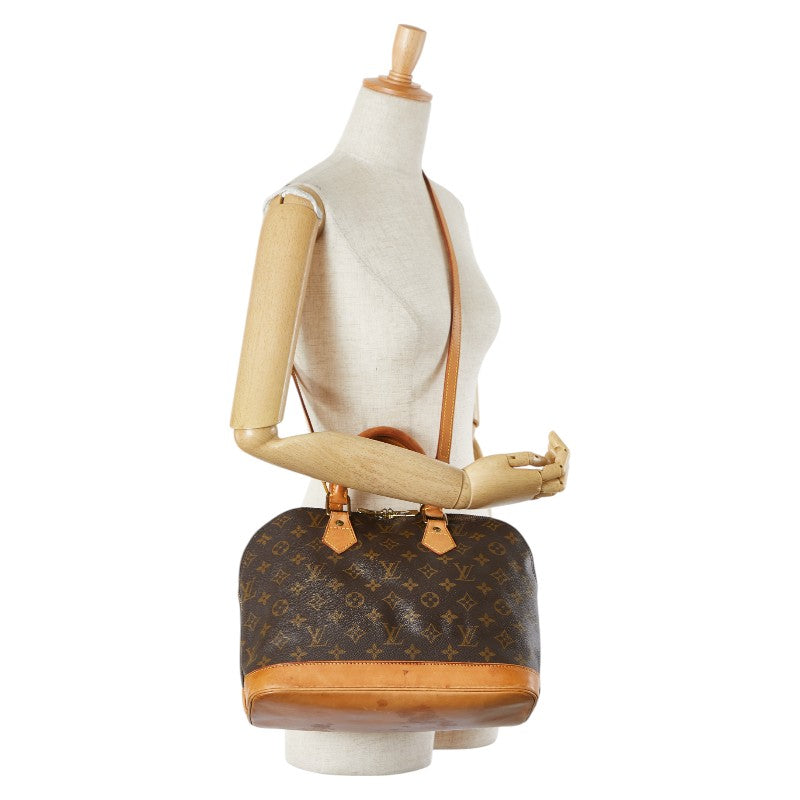 ルイ ヴィトン モノグラム アルマPM ハンドバッグ ショルダーバッグ２WAY M51130 ブラウン PVC レザー レディース LOUIS VUITTON 【中古】