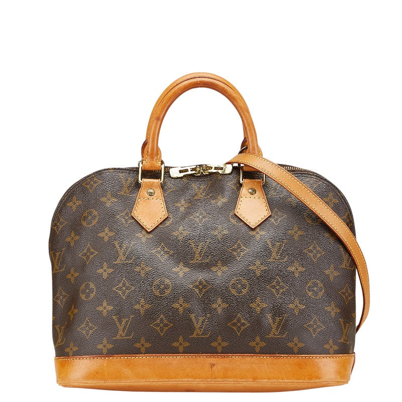 ルイ ヴィトン モノグラム アルマPM ハンドバッグ ショルダーバッグ２WAY M51130 ブラウン PVC レザー レディース LOUIS VUITTON 【中古】