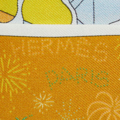 エルメス ツイリー Factory Suite ファクトリー スーツ スカーフ ホワイト マルチカラー レディース HERMES 【中古】