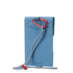 ポール スミス ハッピーフェイス ネックポーチ ポシェット ライトブルー ポリエステル レディース Paul Smith 【中古】