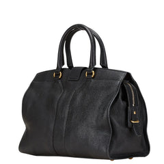 サンローラン カバスシック ミニ ハンドバッグ ブラック レザー レディース SAINT LAURENT 【中古】