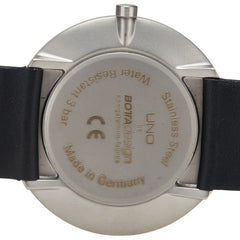 BOTTA 腕時計 クオーツ ブラック文字盤 ステンレススチール レザー メンズ 【中古】