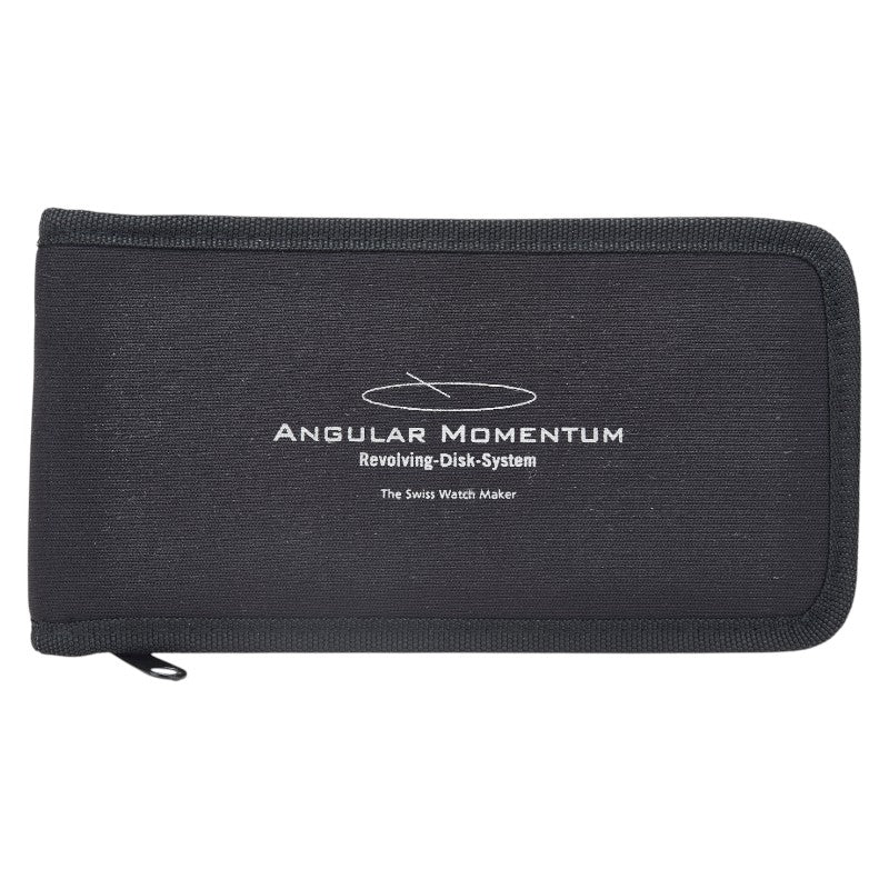 ANGULAR MOMENTUM  腕時計 自動巻き ブラック文字盤 ステンレススチール レザー メンズ 【中古】