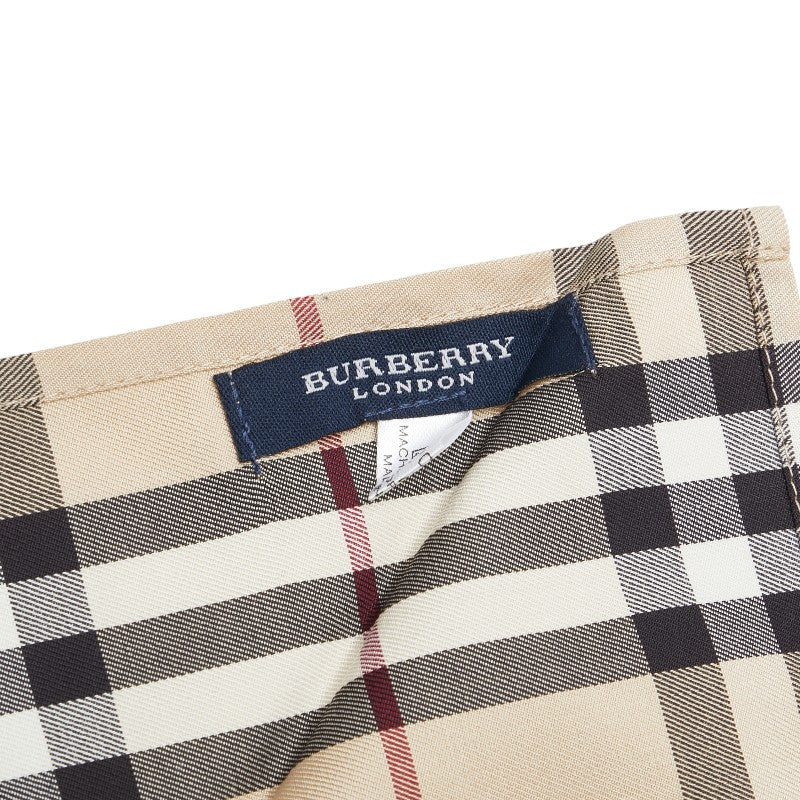 バーバリー ノバチェック スカーフ 三角形 ベージュ マルチカラー コットン レディース BURBERRY 【中古】