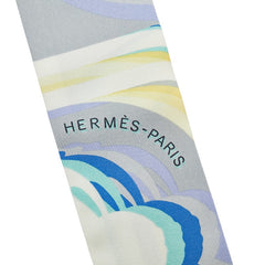 エルメス ツイリー BRIDES DE GALA SHADOW スカーフ ホワイト マルチカラー シルク レディース HERMES 【中古】