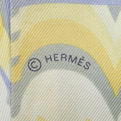 エルメス ツイリー BRIDES DE GALA SHADOW スカーフ ホワイト マルチカラー シルク レディース HERMES 【中古】