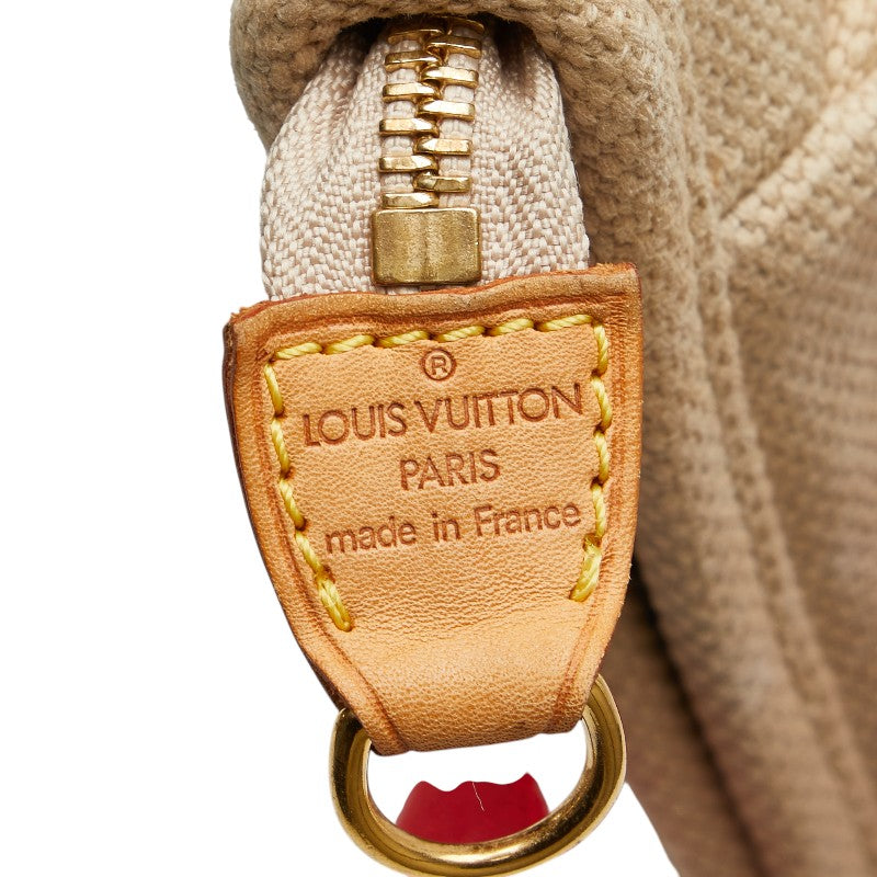 ルイ ヴィトン アンティグア カバMM トートバッグ ショルダーバッグ M40035 ベージュ レッド キャンバス レザー レディース LOUIS VUITTON 【中古】
