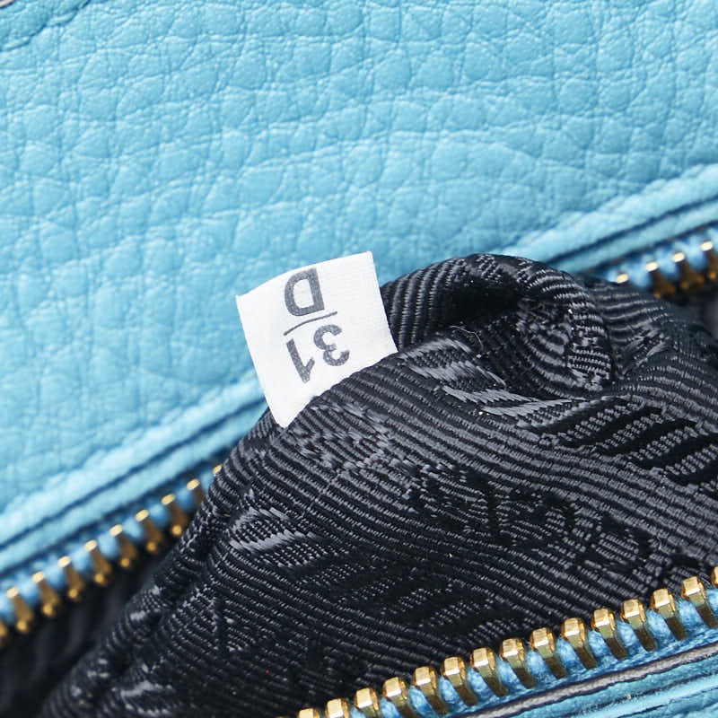 プラダ ハンドバッグ ショルダーバッグ 2WAY ブルー レザー レディース PRADA 【中古】