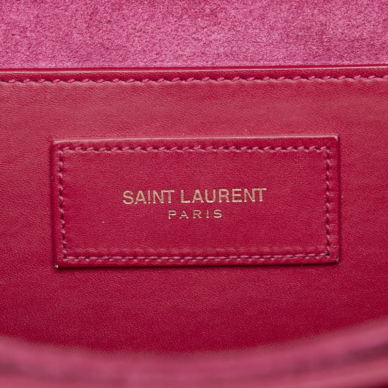 サンローラン クラシック ルル ショルダーバッグ ピンク ゴールド レザー レディース SAINT LAURENT 【中古】
