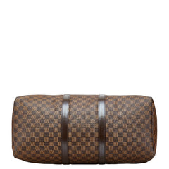 ルイ ヴィトン ダミエ キーポル50 ボストンバッグ トラベルバッグ N41427 ブラウン PVC レザー レディース LOUIS VUITTON 【中古】