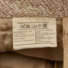 サルヴァトーレフェラガモ スカート サイズ：42 ブラウン ウール アルパカ レディース Salvatore Ferragamo 【中古】