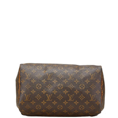 ルイ ヴィトン モノグラム スピーディ30 ハンドバッグ M41526 ブラウン PVC レザー レディース LOUIS VUITTON 【中古】