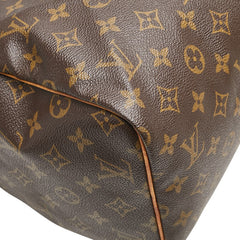 ルイ ヴィトン モノグラム スピーディ30 ハンドバッグ M41526 ブラウン PVC レザー レディース LOUIS VUITTON 【中古】