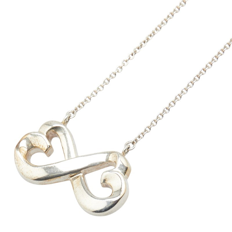 ティファニー ダブルラビングハート ネックレス シルバー SV925 シルバー レディース TIFFANY&Co. 【中古】