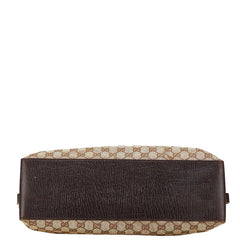 グッチ GGキャンバス ハンドバッグ トートバッグ 106251 ブラウン キャンバス レザー レディース GUCCI 【中古】