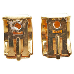 エルメス エマイユ 七宝焼き イヤリング ゴールド マルチカラー メッキ レディース HERMES 【中古】