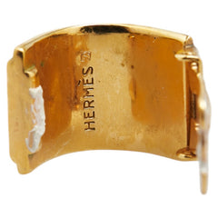 エルメス エマイユ 七宝焼き イヤリング ゴールド マルチカラー メッキ レディース HERMES 【中古】