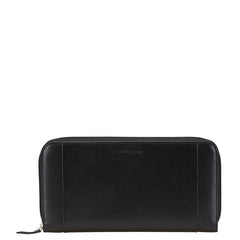 サルヴァトーレフェラガモ 長財布 トラベルケース ブラック レザー レディース Salvatore Ferragamo 【中古】