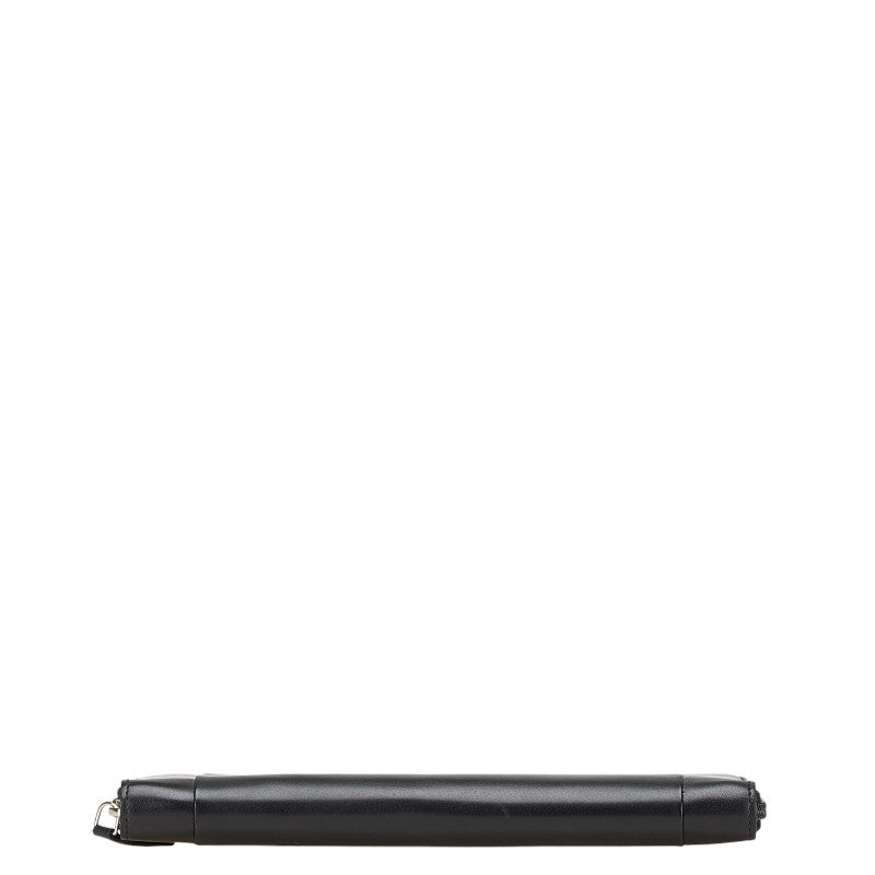 サルヴァトーレフェラガモ 長財布 トラベルケース ブラック レザー レディース Salvatore Ferragamo 【中古】